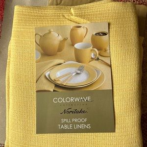 Colourwave spill proof Gold tablecloth